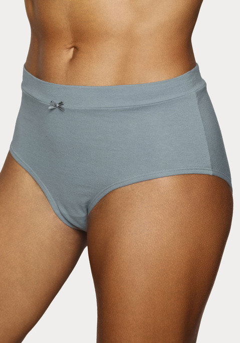 Bild: Taillenslip von Vivance: Taillenslip von Vivance im praktischen 5er-Pack. Breites Komfortbündchen mit Zierschleife. Bequeme Passform. Elastische Baumwollqualität mit weichem Griff.