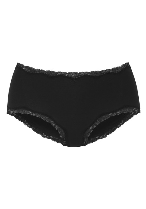 Bild: Taillenslip von Vivance: Taillenslip von Vivance im praktischen 5er-Pack. Zarte Spitze schmückt die Saumkanten. Klassische Passform. Elastische Baumwollqualität mit weichem Griff.
