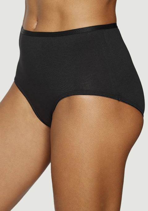 Bild: Taillenslip von Vivance: Komfortabler Taillenslip von Vivance im 5er-Pack. Modisches Glanzbündchen. Flacher Beinausschnitt. Einsatz von Baumwolle, die die Initiative Cotton made in Africa unterstützt.