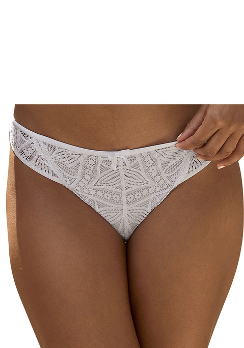 Bild: Tanga von Vivance: Femininer Tanga in abdeckender Schnittform. Rundherum aus einer feinen, floralen Spitze gefertigt. Feine Zierschleife in der vorderen Mitte. Mit eingearbeitetem Baumwollzwickel. Mit passendem BH aus der gleichen Serie erhältlich. Obermaterial: 90% Polyamid, 10% Elasthan.