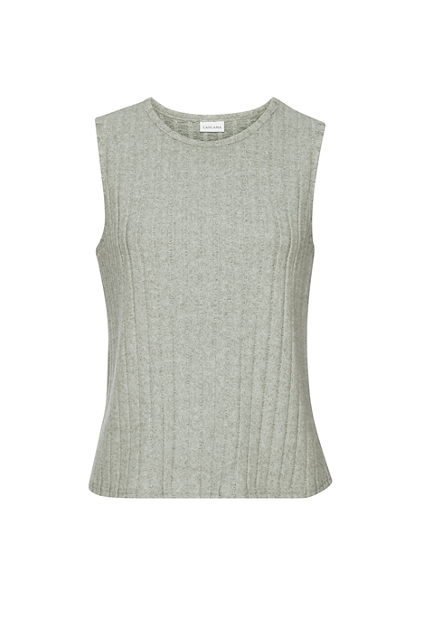Bild: Tanktop von Vivance: Unifarbenes Top von Vivance mit Rundhalsausschnitt und breiten Trägern. Gerader Saumabschluss. Ideal zu Hosen und Röcken kombinierbar. Weiche, melierte Jerseyqualität mit flauschigem Griff.