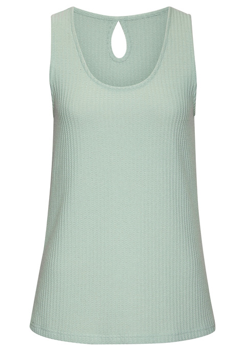 Bild: Trägertop von Vivance: Top von Vivance im 2er-Pack. Tanktop-Träger mit tiefem Rundhalsausschnitt. Kleines Cut-out-Detail an der Rückseite. Figurumspielend geschnitten. Strukturierte Piqué-Qualität mit weichem Griff.