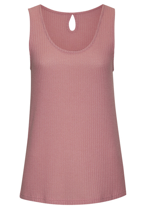 Bild: Trägertop von Vivance: Top von Vivance im 2er-Pack. Tanktop-Träger mit tiefem Rundhalsausschnitt. Kleines Cut-out-Detail an der Rückseite. Figurumspielend geschnitten. Strukturierte Piqué-Qualität mit weichem Griff.