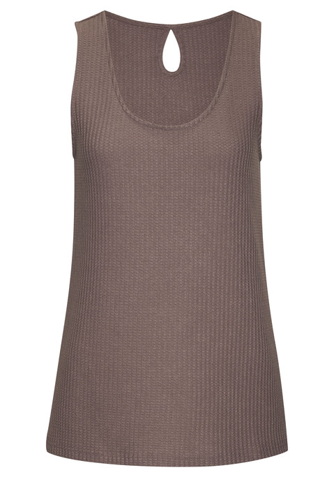 Bild: Trägertop von Vivance: Top von Vivance im 2er-Pack. Tanktop-Träger mit tiefem Rundhalsausschnitt. Kleines Cut-out-Detail an der Rückseite. Figurumspielend geschnitten. Strukturierte Piqué-Qualität mit weichem Griff.