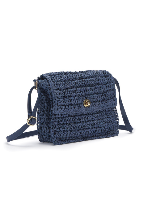 Bild: Umhängetasche von Vivance: Umhängetasche von VIVANCE. Aus Papierstroh. Maße (H/B/T) = 19/23/5cm.