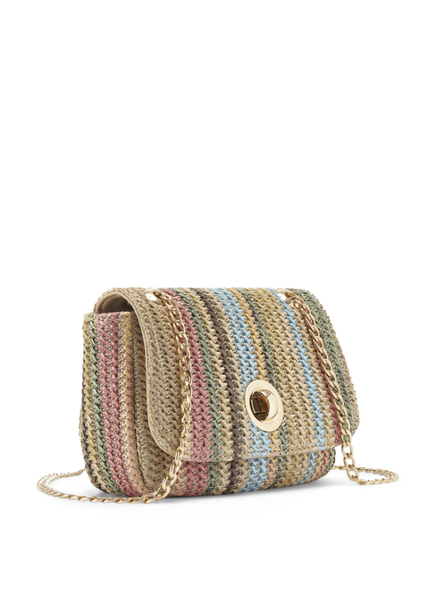 Bild: Umhängetasche von Vivance: Umhängetasche VEGAN von VIVANCE. Aus Bastimitat. Maße H/B/T = 13/19/6cm.
