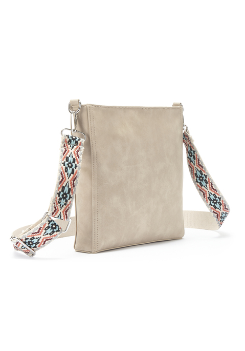 Bild: Umhängetasche von Vivance: Umhängetasche VEGAN von VIVANCE. Aus Lederimitat. Maße (H/B/T) = 25/24/4,5cm.