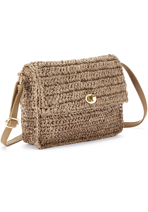 Bild: Umhängetasche von Vivance: Umhängetasche von VIVANCE. Aus Papier. Maße (H/B/T) = 19/23/5cm.