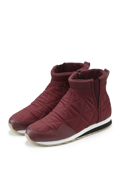 Bild: Winterstiefelette von Vivance: Besonders leichte Boots VEGAN von Lascana in modischer Stepp-Optik. Sehr komfortabel und bequem. Obermaterial aus Nylon und Lederimitat. Futter und Decksohle aus Textil. Laufsohle aus Synthetik.