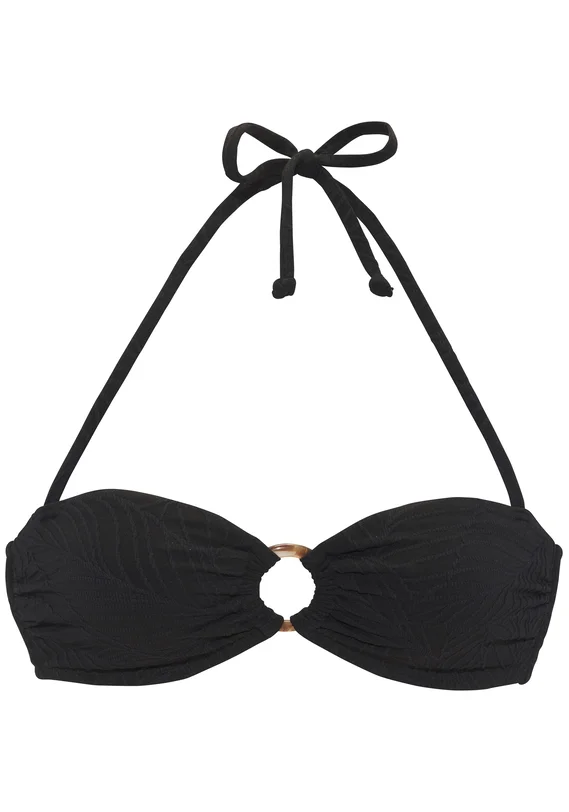Modisches Bandeau-Bikini-Top von Lascana aus eleganter Strukturware