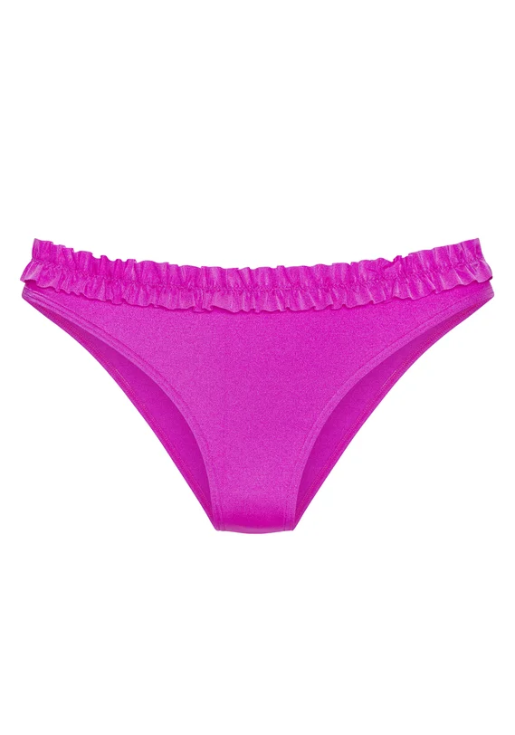 Romantische Bikinihose von Lascana mit hübschem Rüschenbund