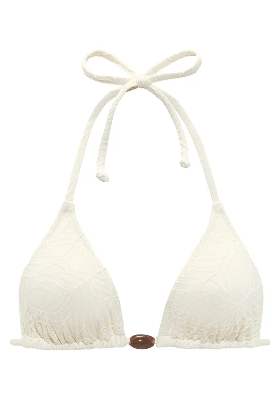 Modisches Triangel-Bikini-Top von Lascana aus eleganter Strukturware.
