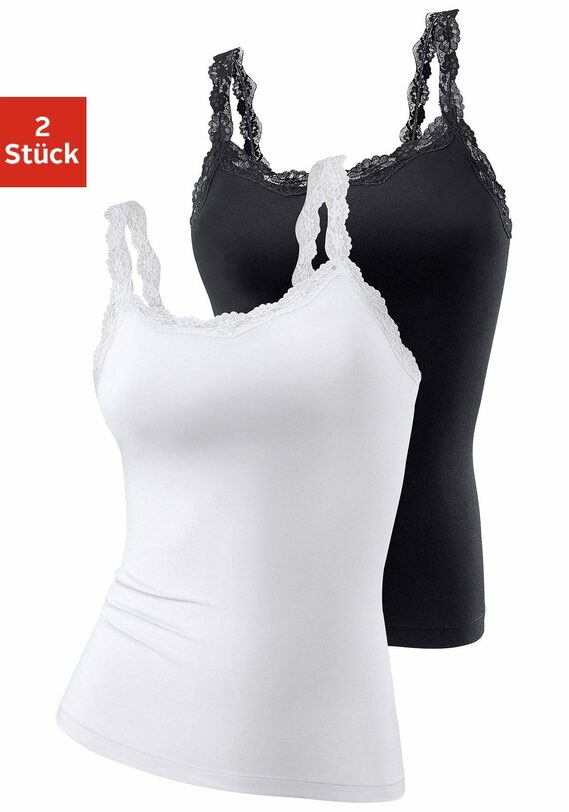 damen unterhemd spitze